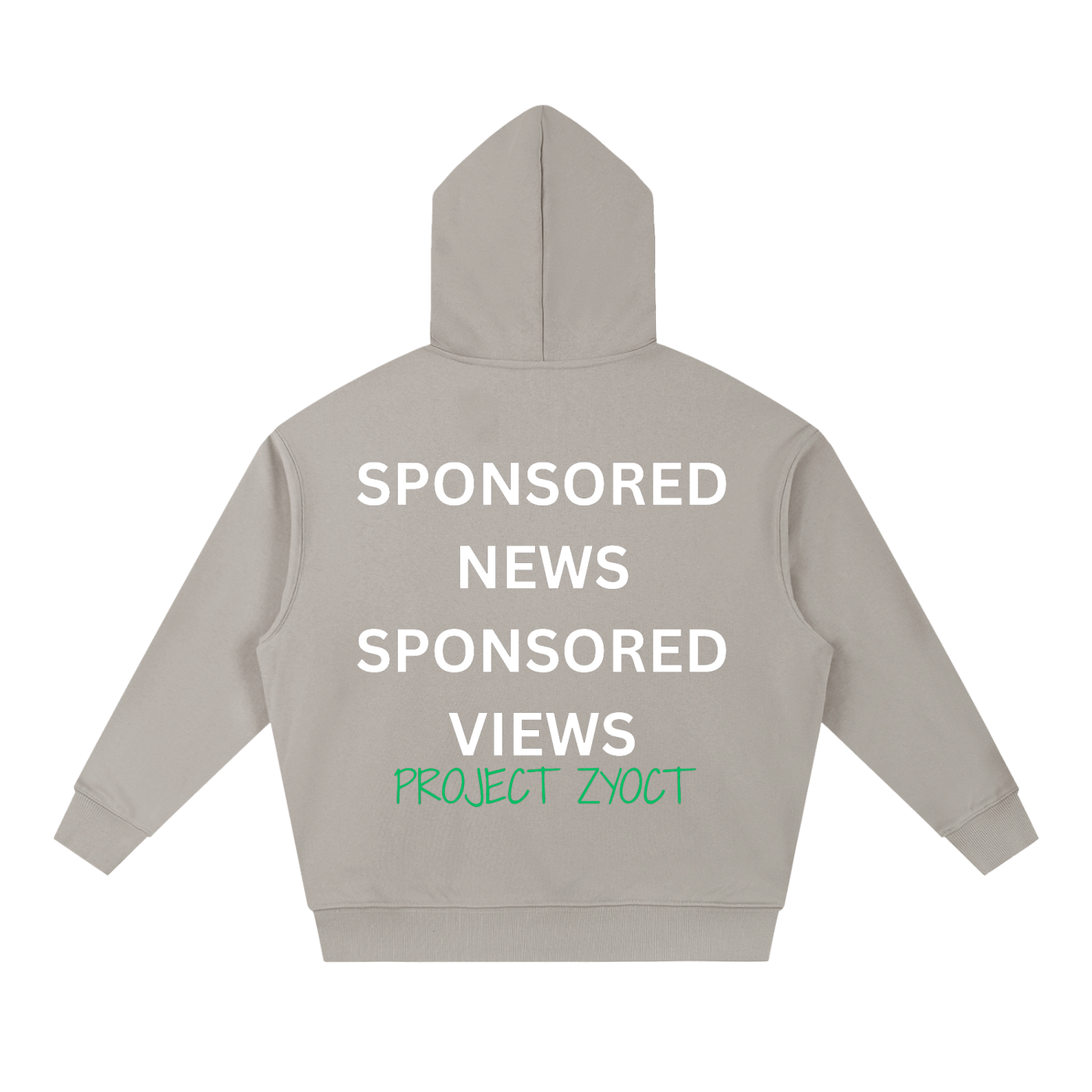 "Sponsored News Sponsored Views" Heavyweight Hoodie