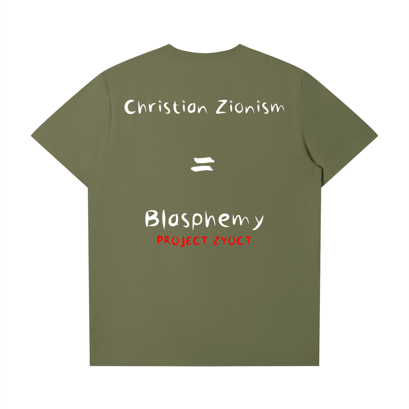 "Christian Zionism = Blasphemy" T-Shirt
