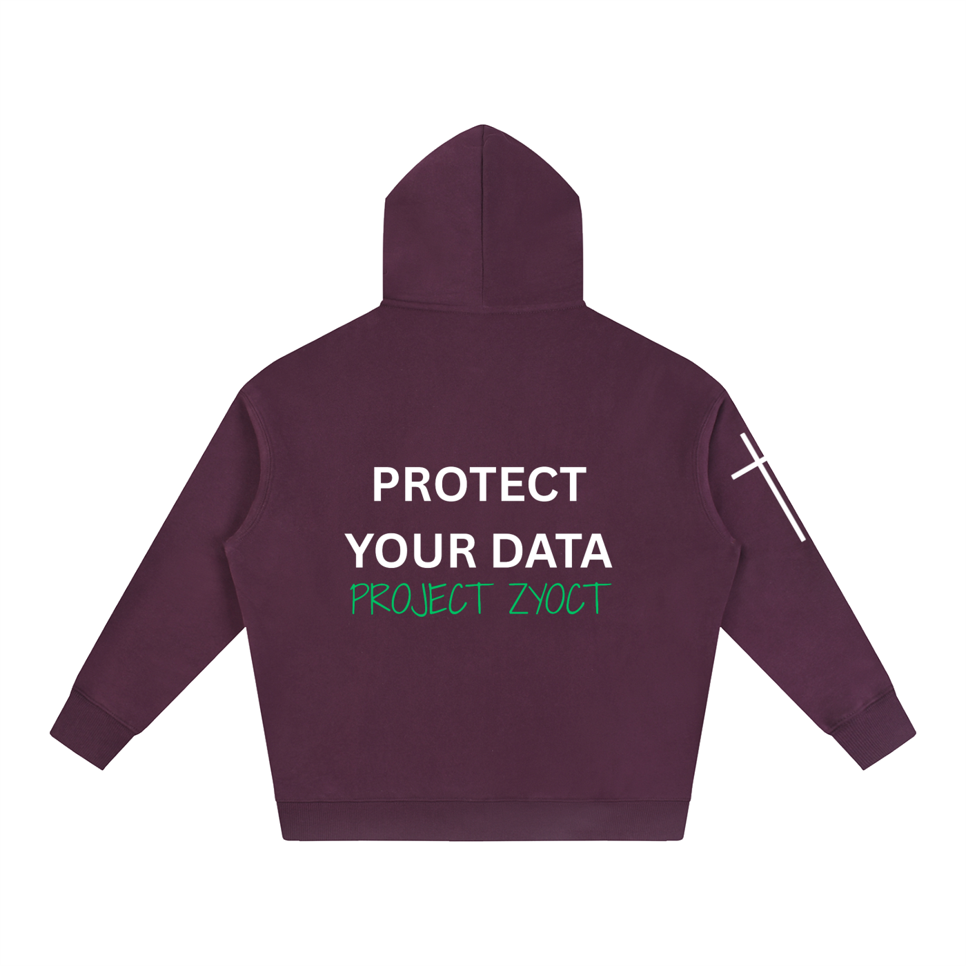 "Protect Your Data" Oversize Hoodie