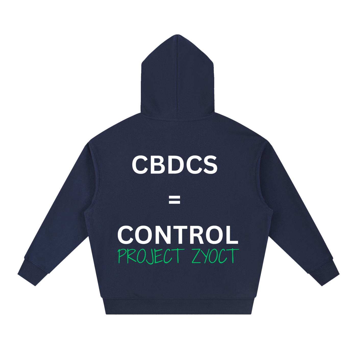 "CBDCs = Control" Heavyweight Hoodie