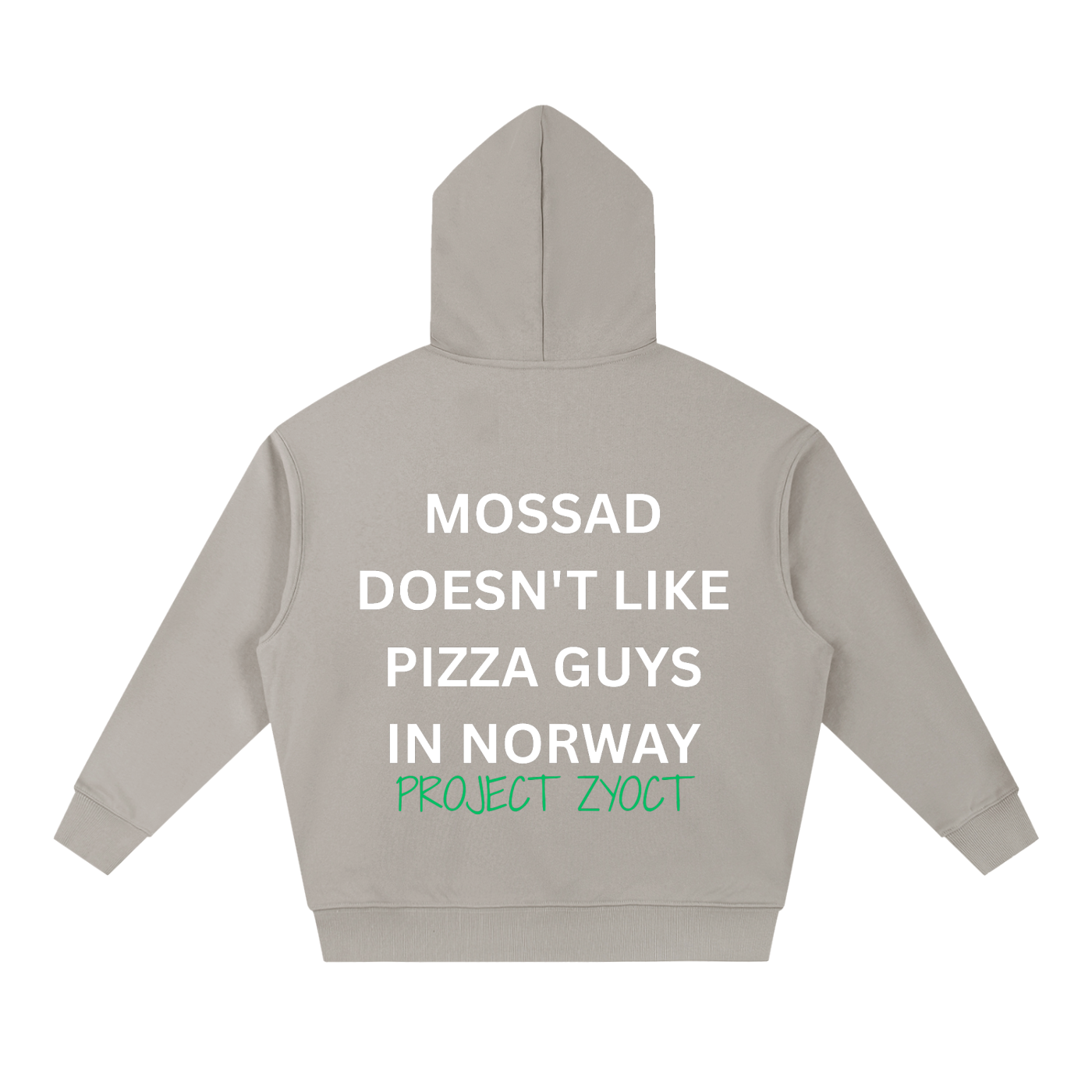"Mossad doesn't like pizza guys in Norway" Heavyweight Hoodie