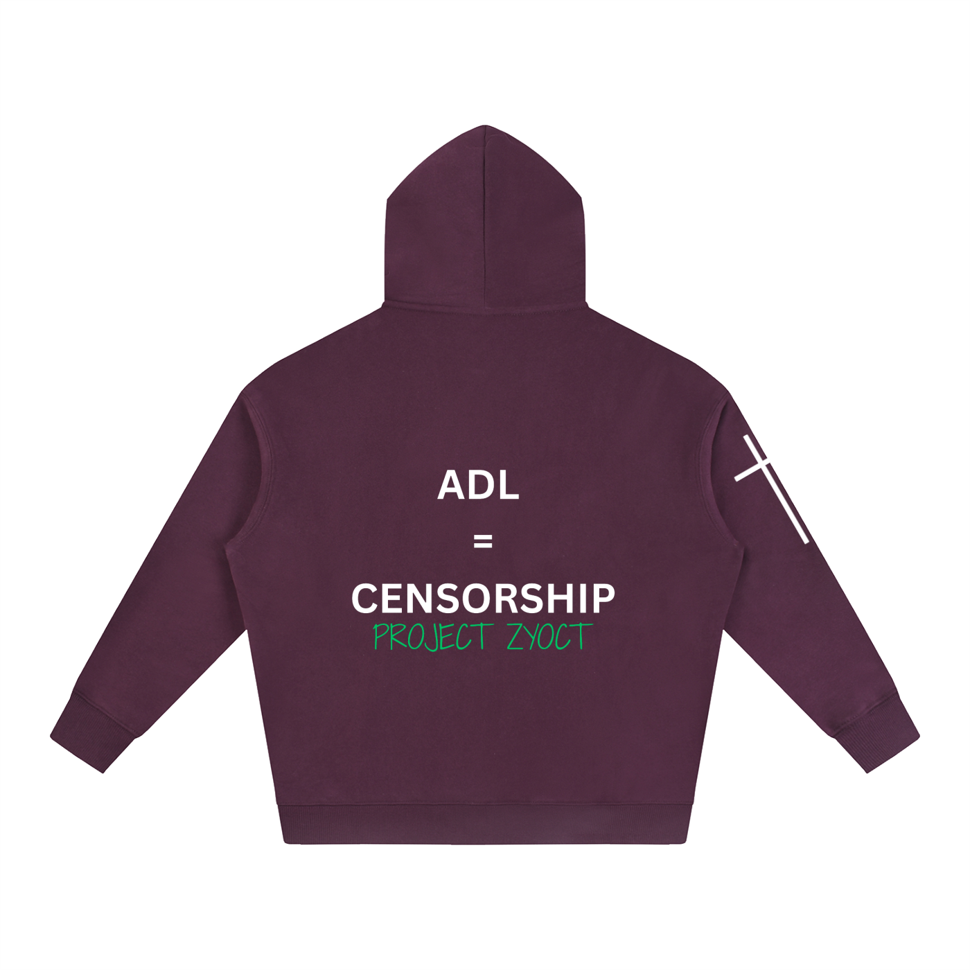 "ADL = Censorship" Oversize Hoodie