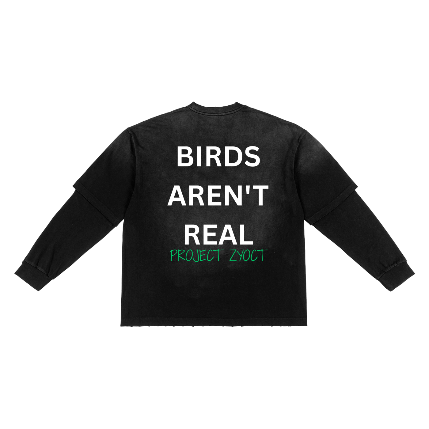 "Birds Aren't Real" Sunfade Two-Piece Shirt