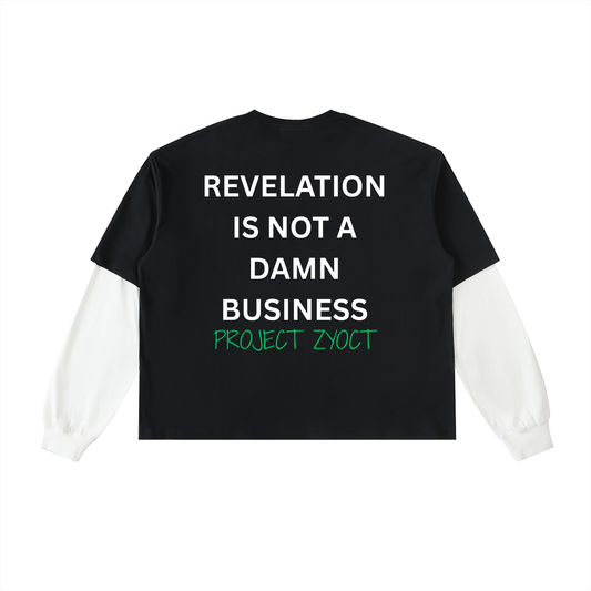 "Revelation is Not a Damn Business" Layered Shirt