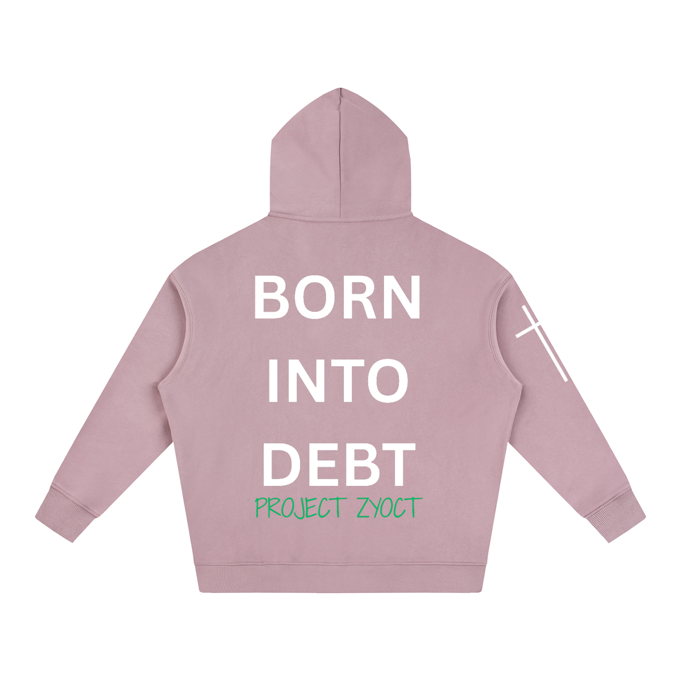 "Born Into Debt" Oversize Hoodie