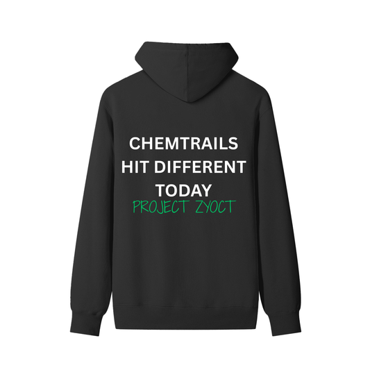 "Chemtrails Hit Different Today" Classic Cotton Hoodie