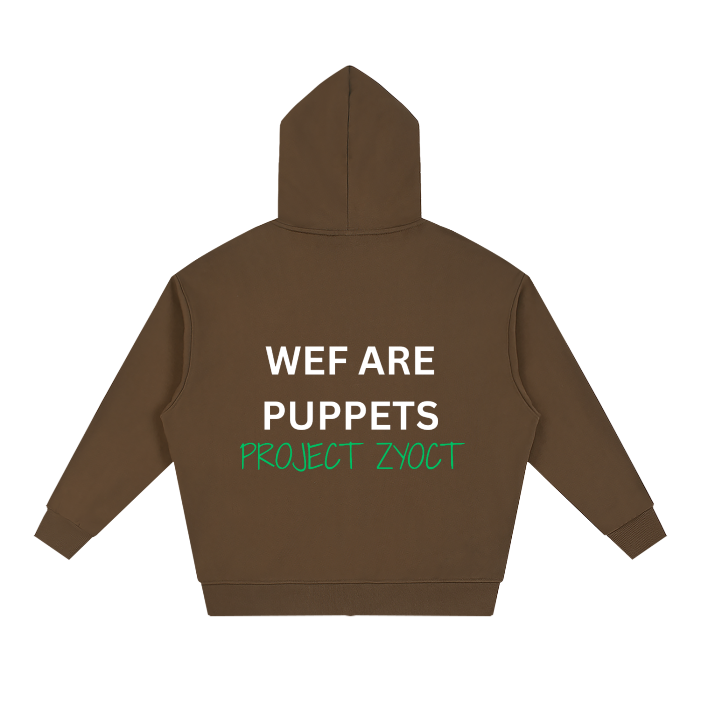 "WEF Are Puppets" Full Zip Hoodie