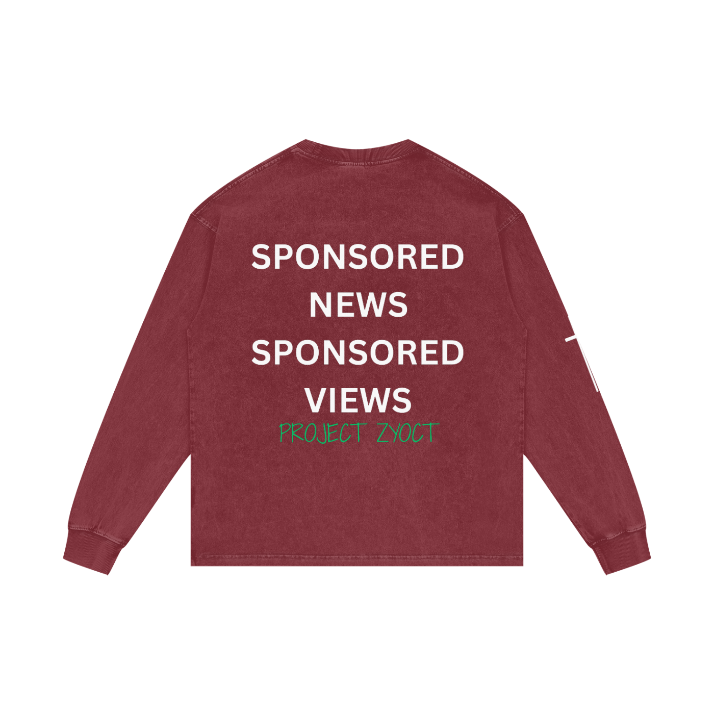 "Sponsored News Sponsored Views" Acid Wash Long Sleeve