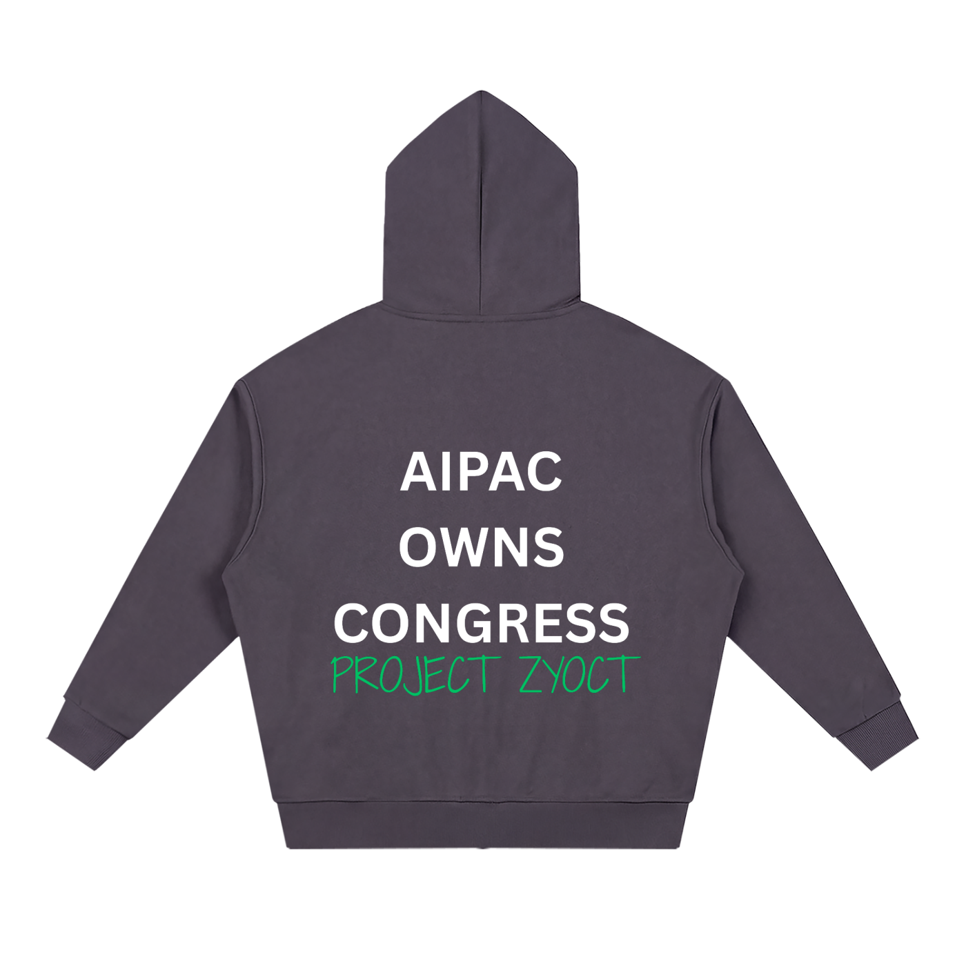 "AIPAC Owns Congress" Full Zip Hoodie