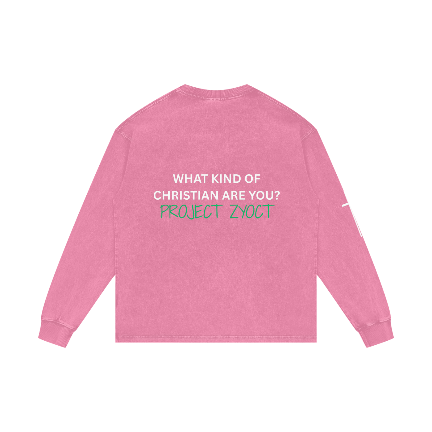 "What Kind of Christian" Acid Wash Long Sleeve