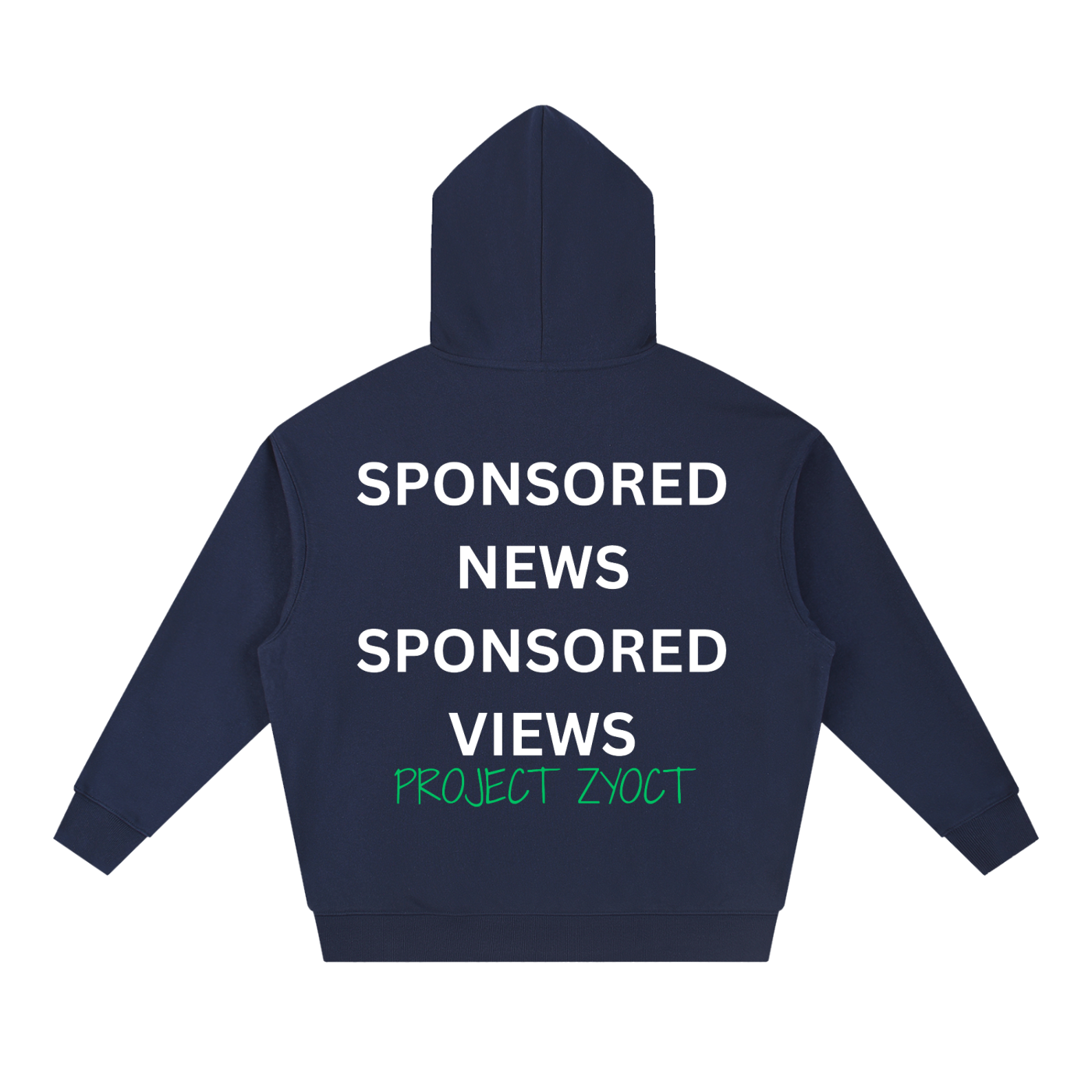 "Sponsored News Sponsored Views" Heavyweight Hoodie