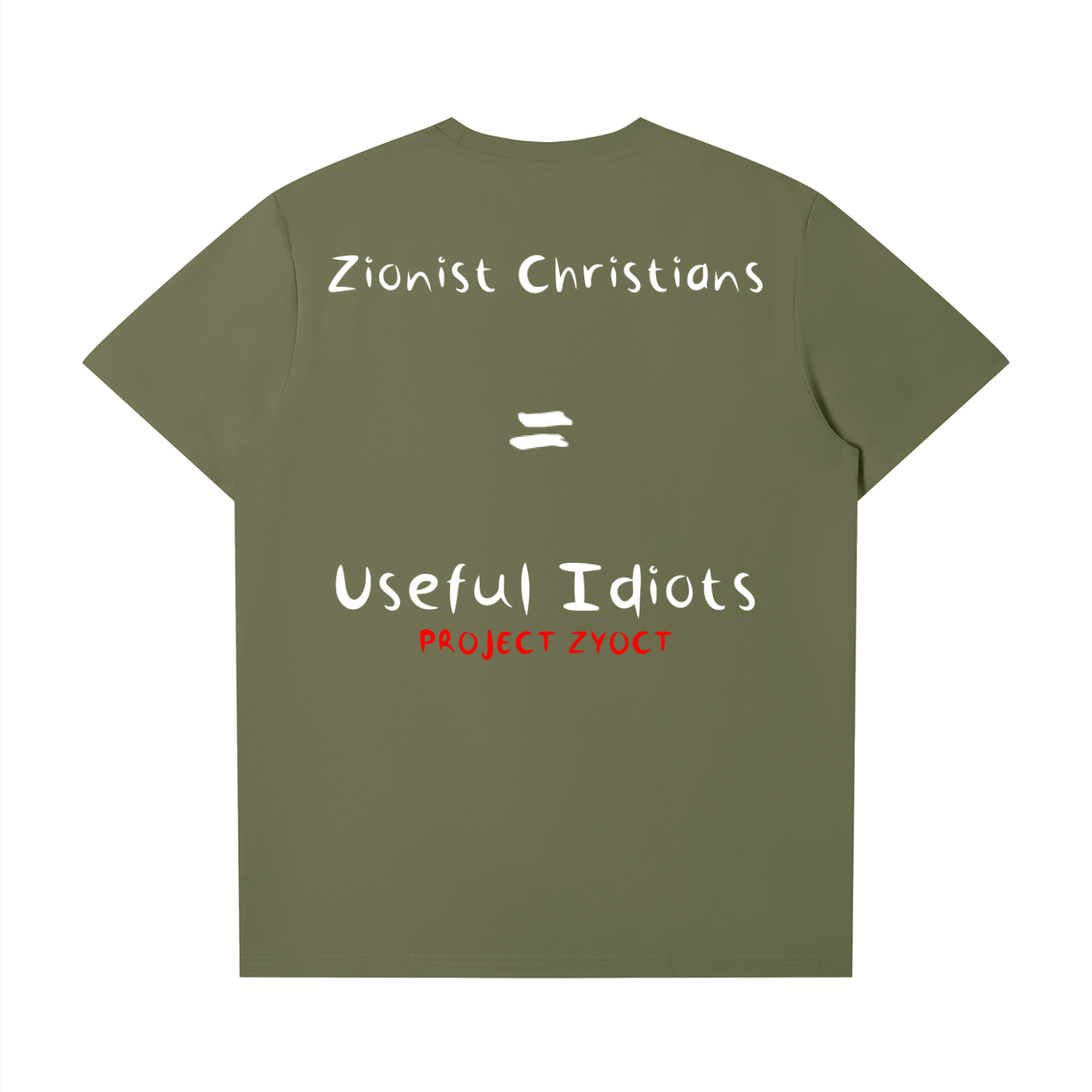 "Zionist Christians = Useful Idiots" T-Shirt