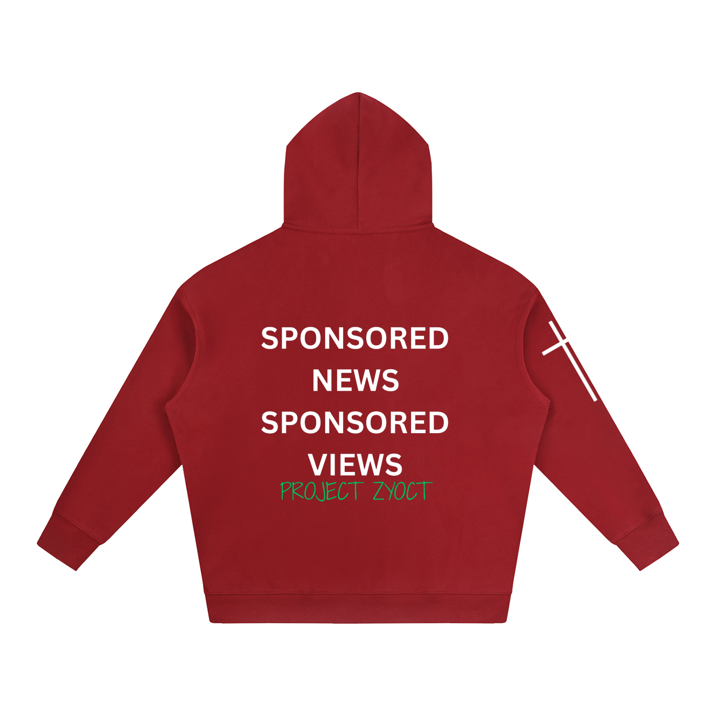 "Sponsored News Sponsored Views" Oversize Hoodie