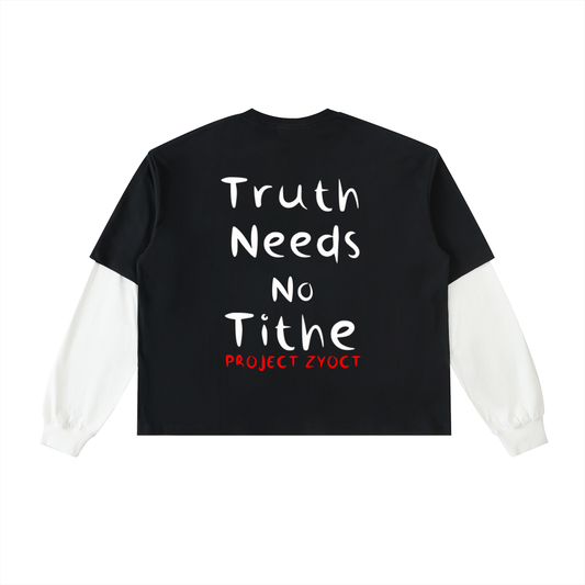 "Truth Needs No Tithe" Layered Shirt