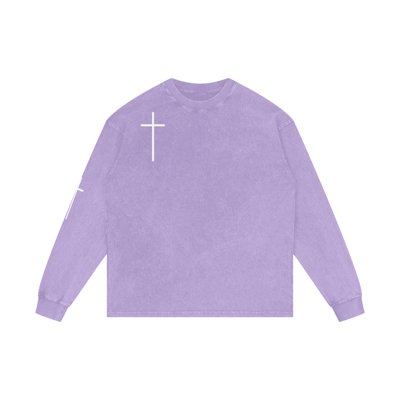 "Face the Wall" Acid Wash Long Sleeve