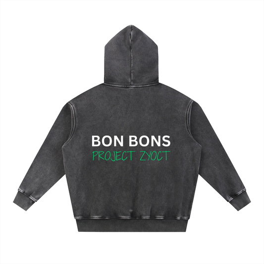 "Bon Bons" Snow Wash Oversize Hoodie