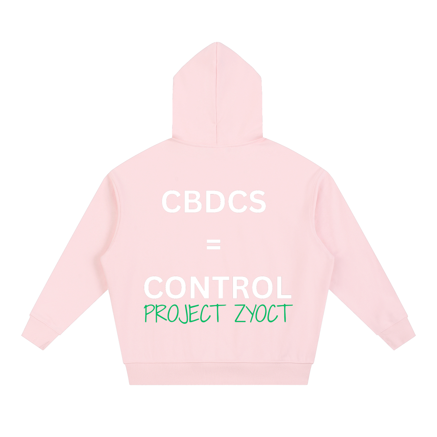 "CBDCs = Control" Heavyweight Hoodie