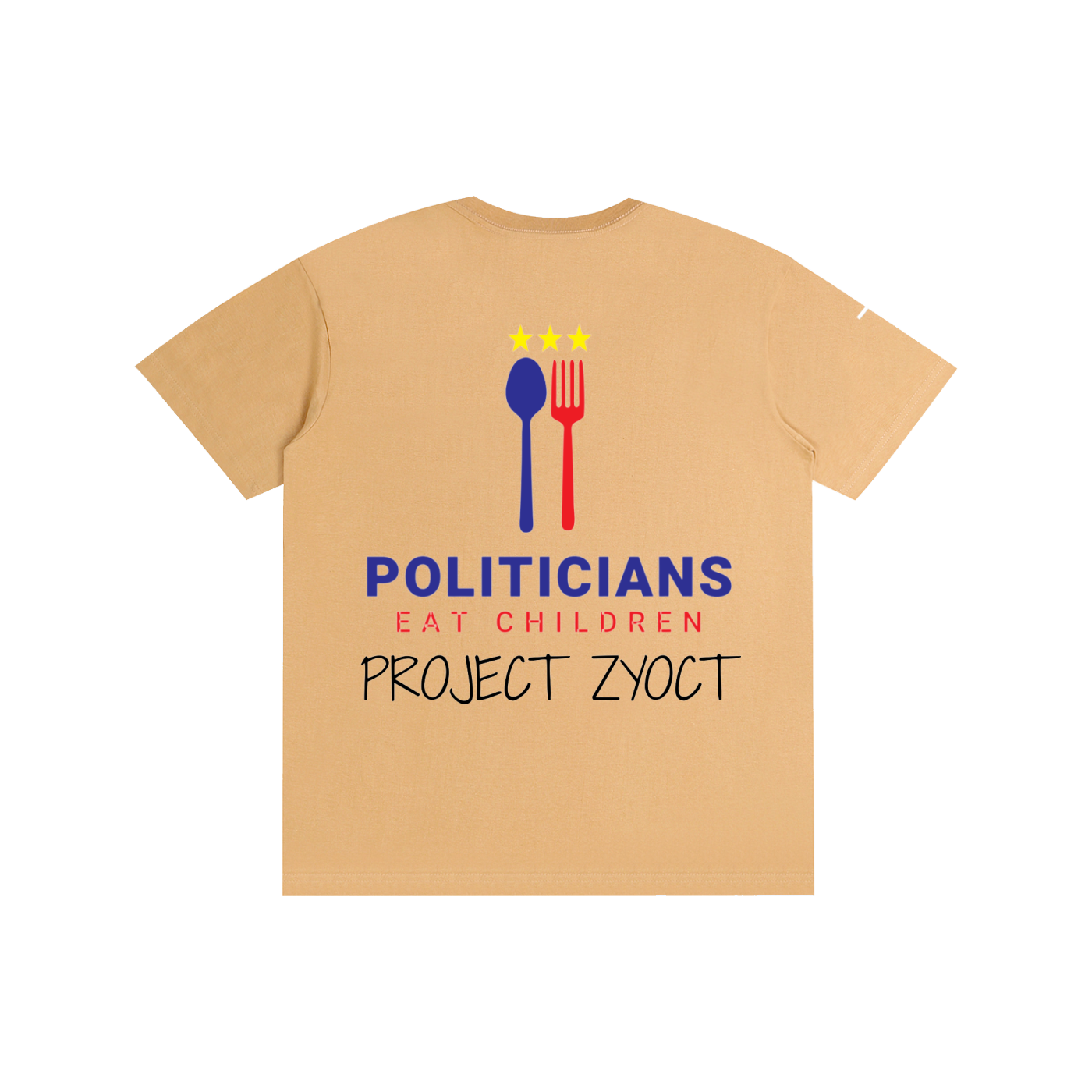 "Politicians Eat Children" Cotton T-Shirt 2.0
