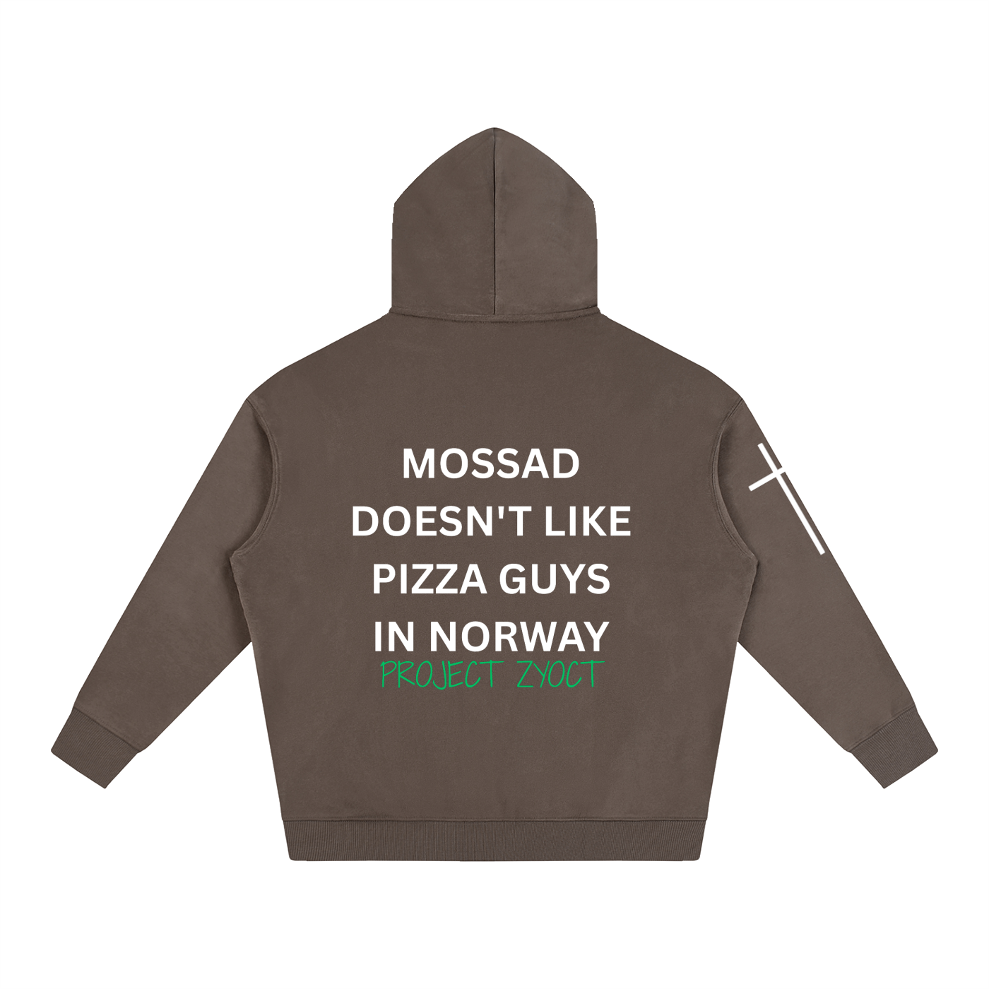 "Mossad doesn't like pizza guys in Norway" Oversize Hoodie