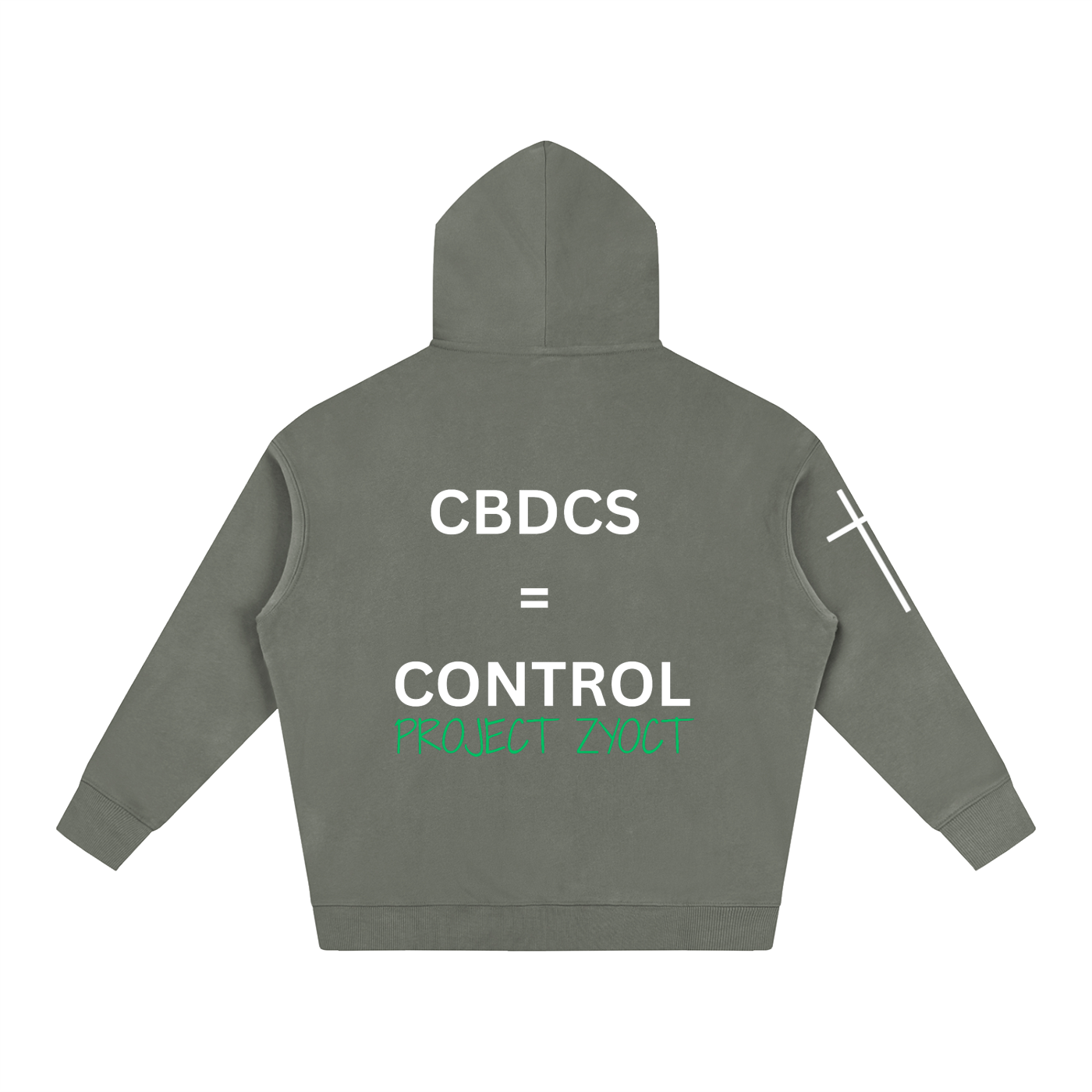 "CBDCs = Control" Oversize Hoodie