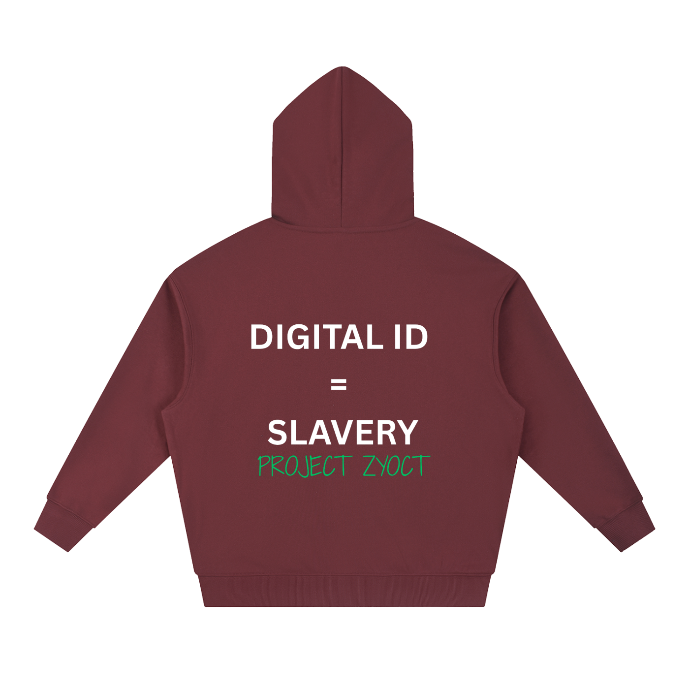 "Digital ID = Slavery" Heavyweight Hoodie