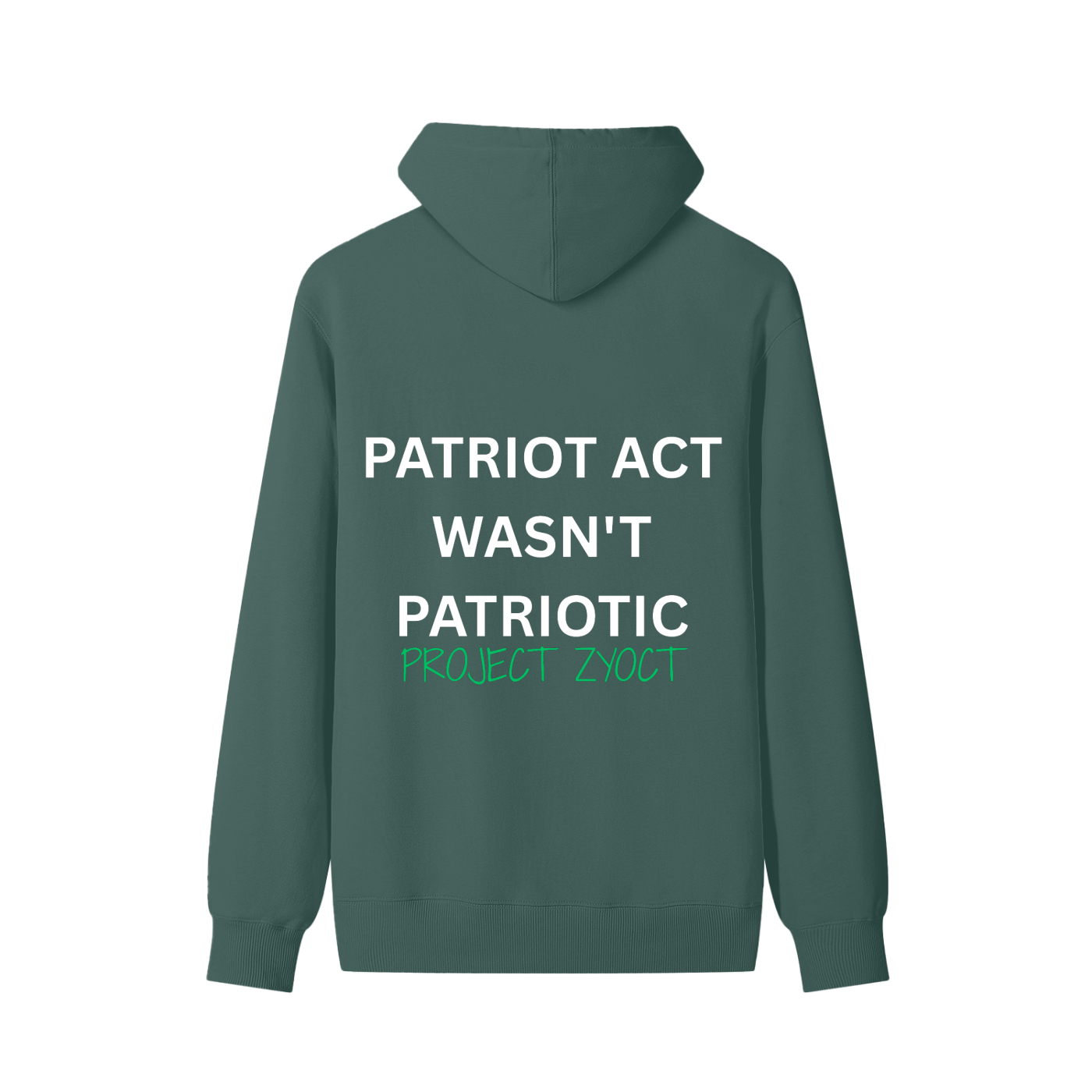 "Patriot Act Wasn't Patriotic" Classic Cotton Hoodie