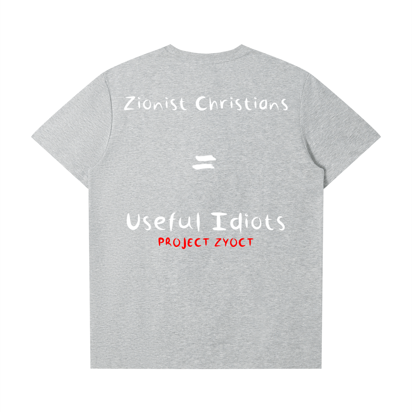 "Zionist Christians = Useful Idiots" T-Shirt