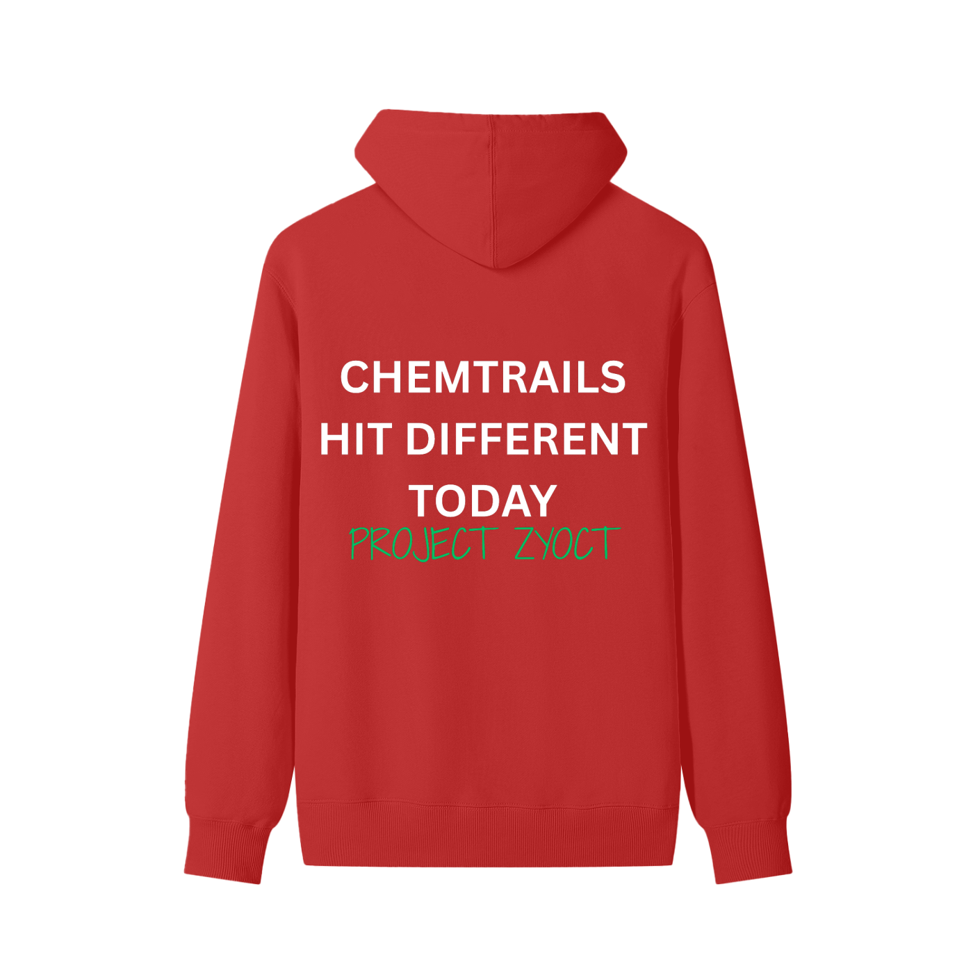 "Chemtrails Hit Different Today" Classic Cotton Hoodie