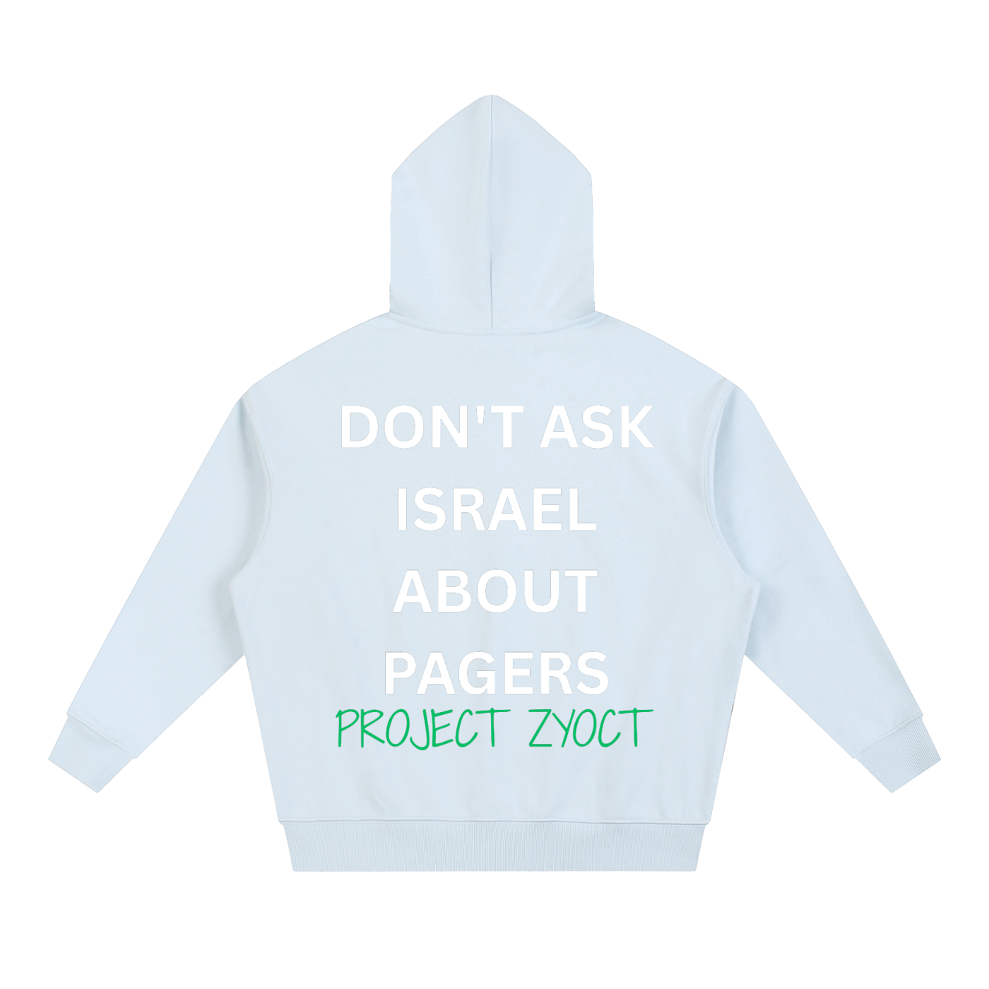 "Don't Ask Israel About Pagers" Heavyweight Hoodie