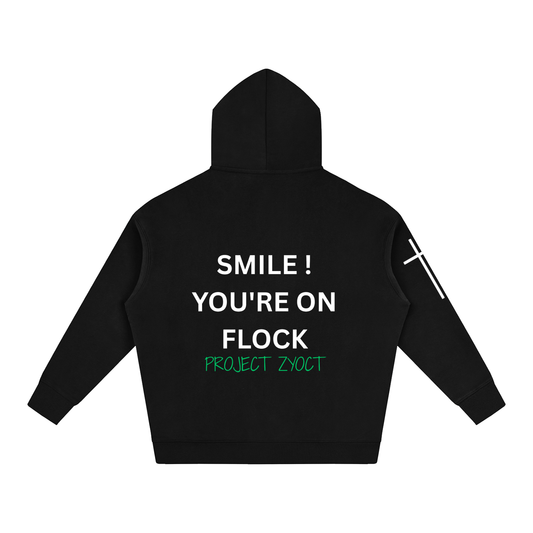 "Smile You're On Flock" Oversize Hoodie
