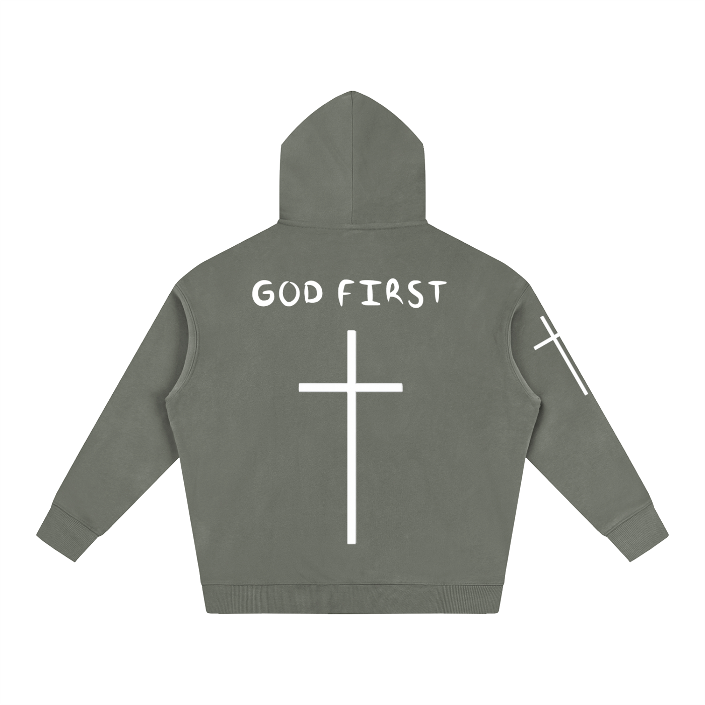 "GOD FIRST" Oversize Hoodie