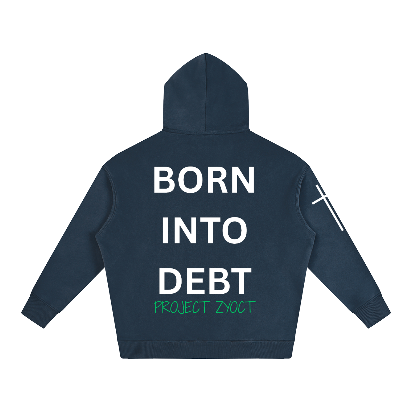 "Born Into Debt" Oversize Hoodie