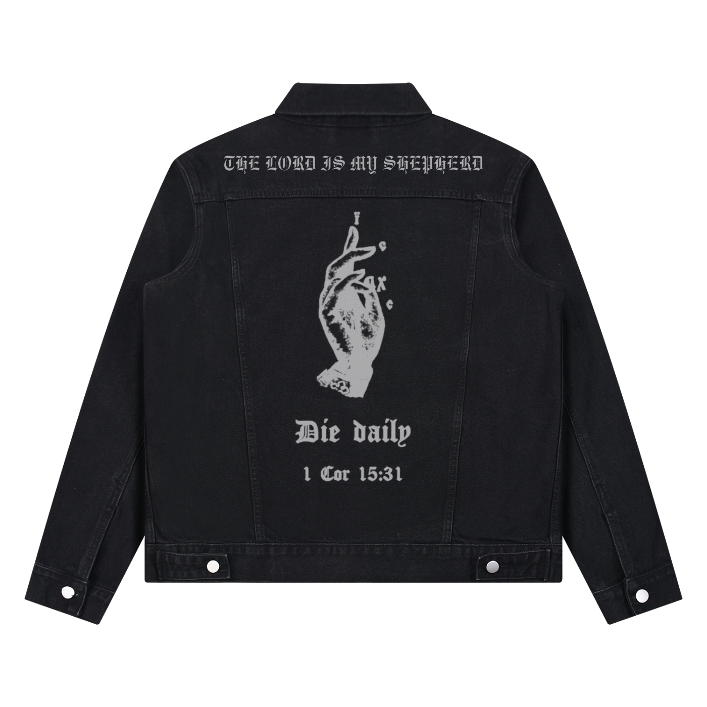 "THE LORD IS MY SHEPHERD" Denim Jacket 2.0