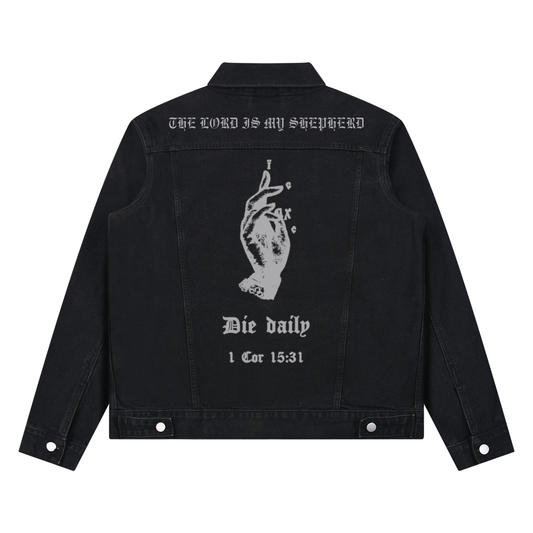 "THE LORD IS MY SHEPHERD" Denim Jacket 2.0