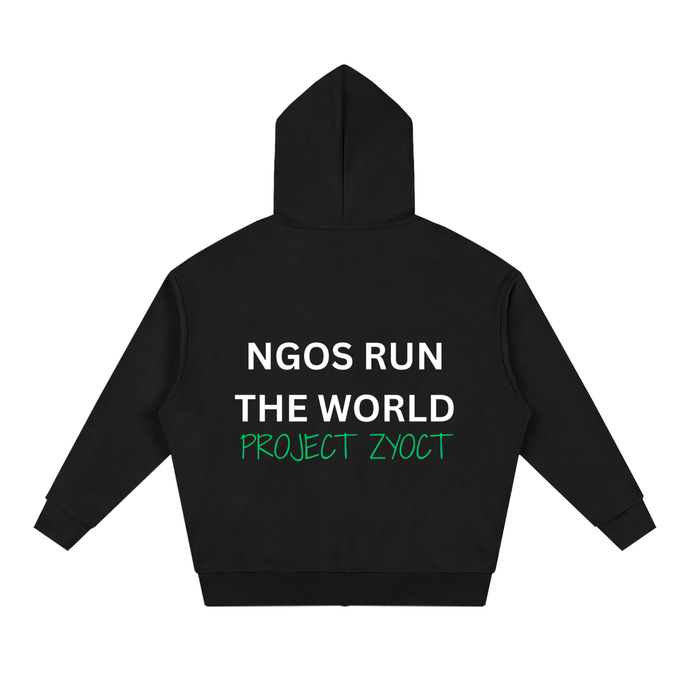 "NGOs Run the World" Full Zip Hoodie