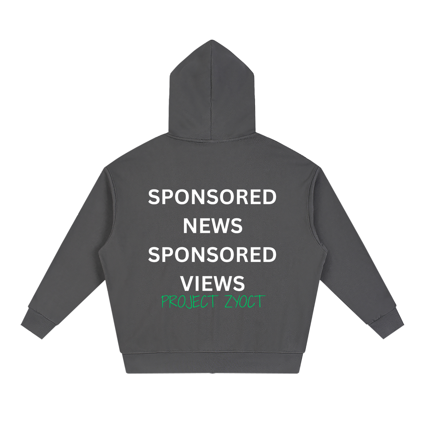 "Sponsored News Sponsored Views" Full Zip Hoodie