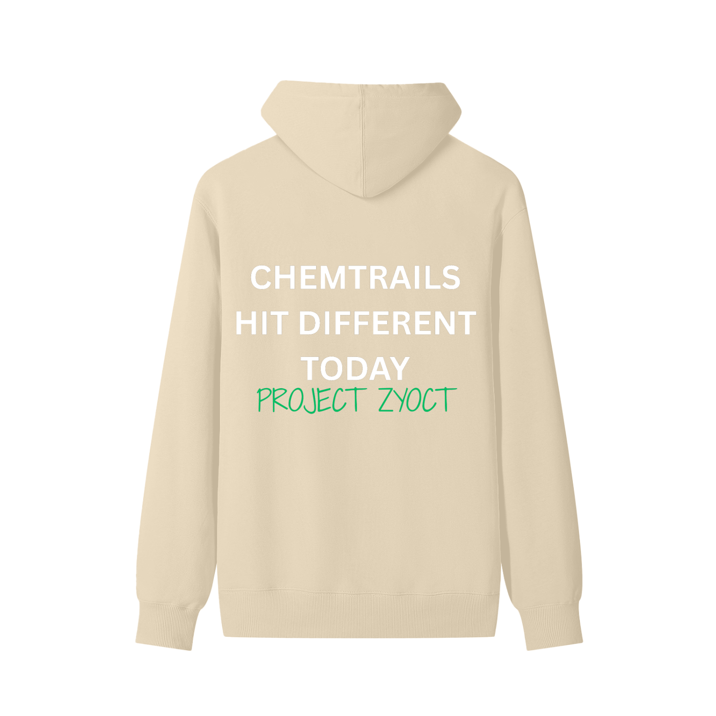 "Chemtrails Hit Different Today" Classic Cotton Hoodie