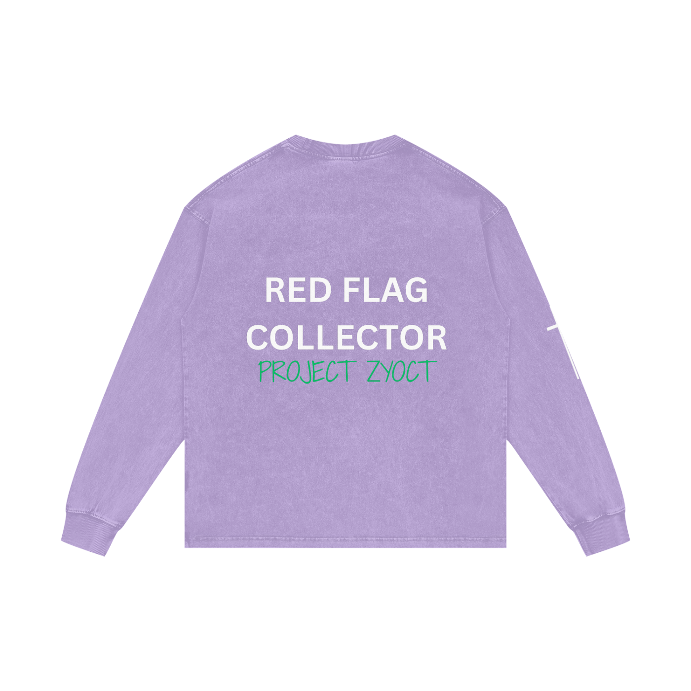 "Red Flag Collector" Acid Wash Long Sleeve