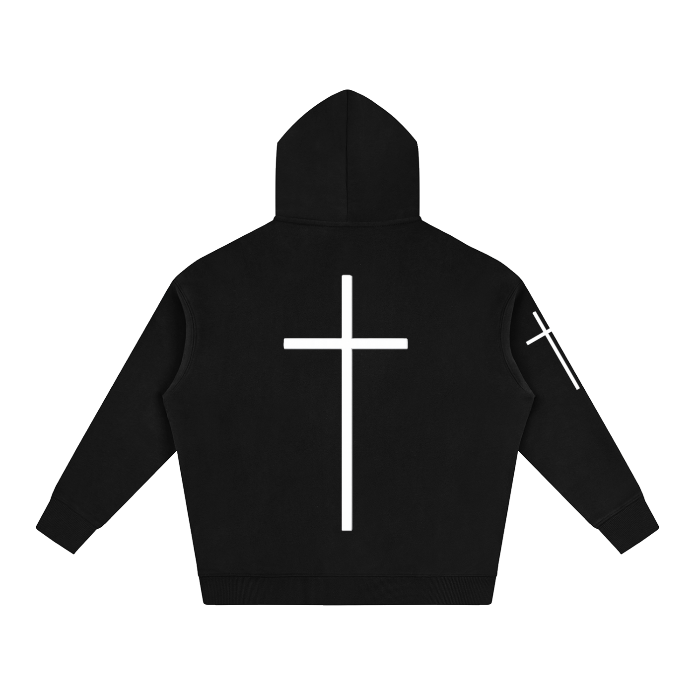 Simple Cross Oversize Hoodie