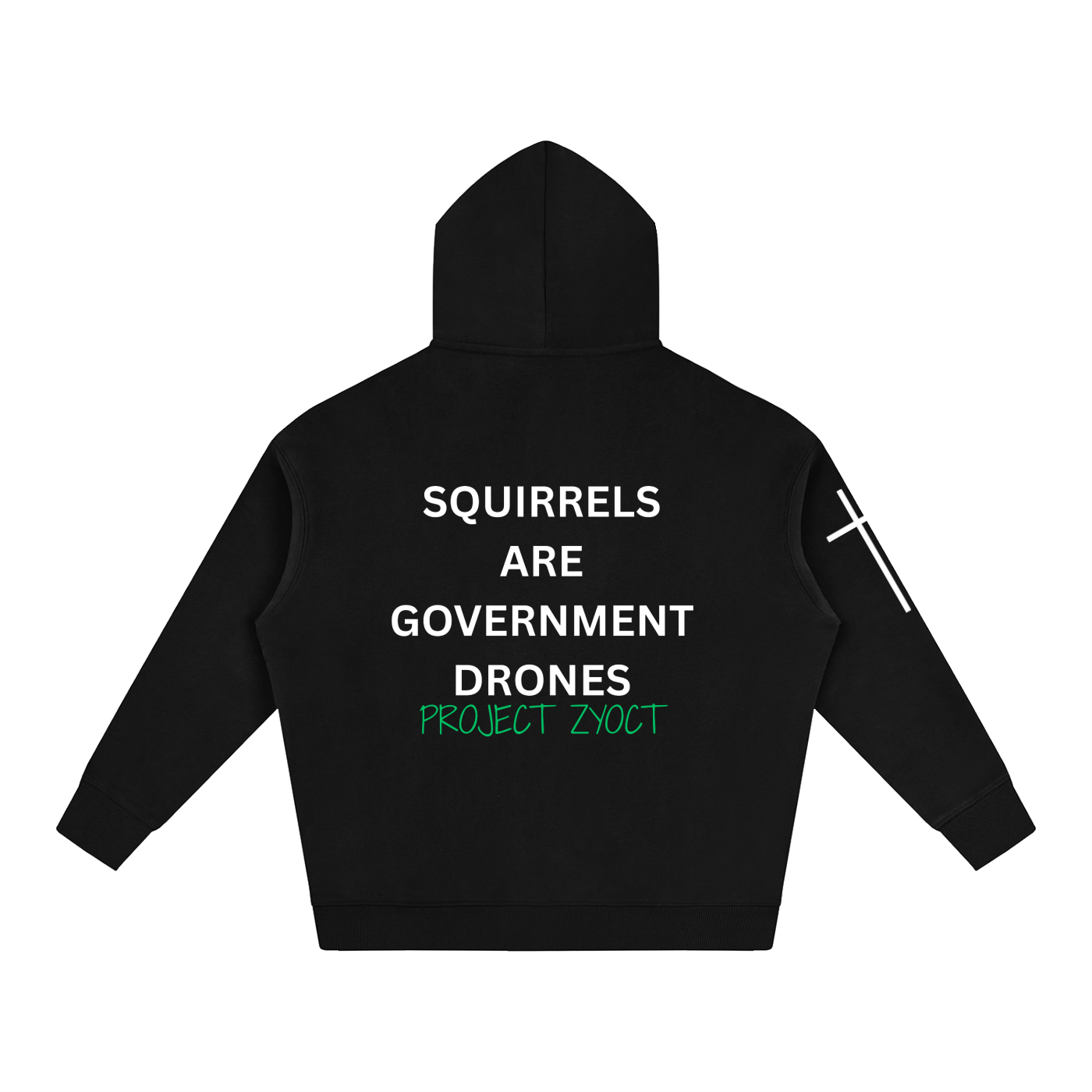 "Squirrels Are Government Drones" Oversize Hoodie