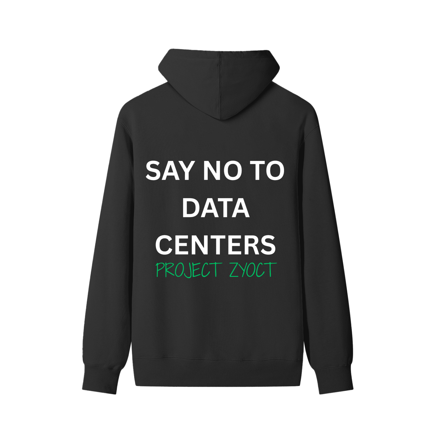 "Say No to Data Centers" Classic Cotton Hoodie