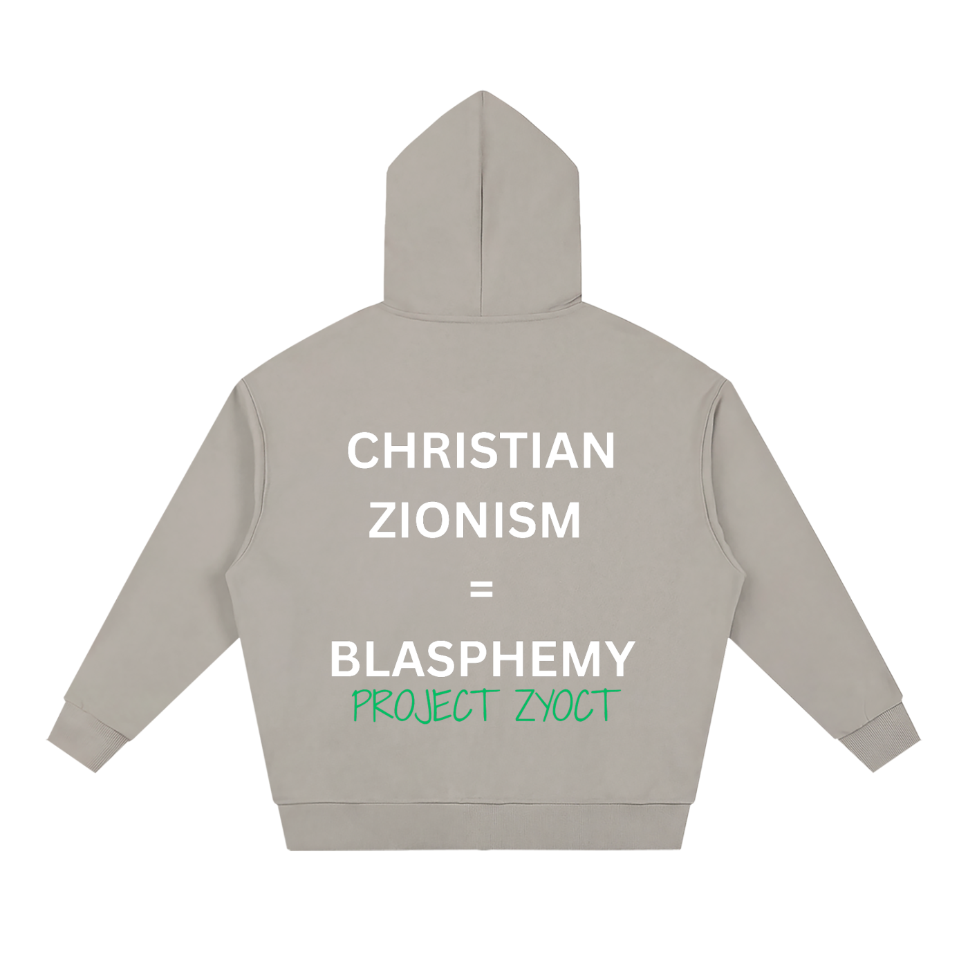 "Christian Zionism = Blasphemy" Full Zip Hoodie