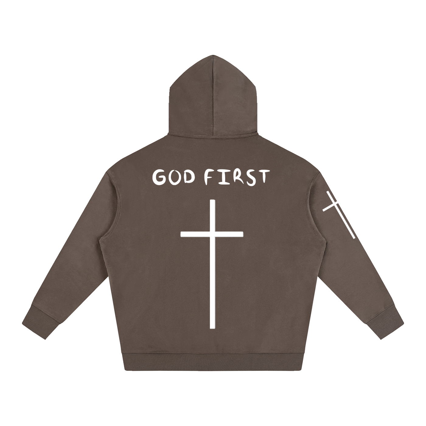 "GOD FIRST" Oversize Hoodie
