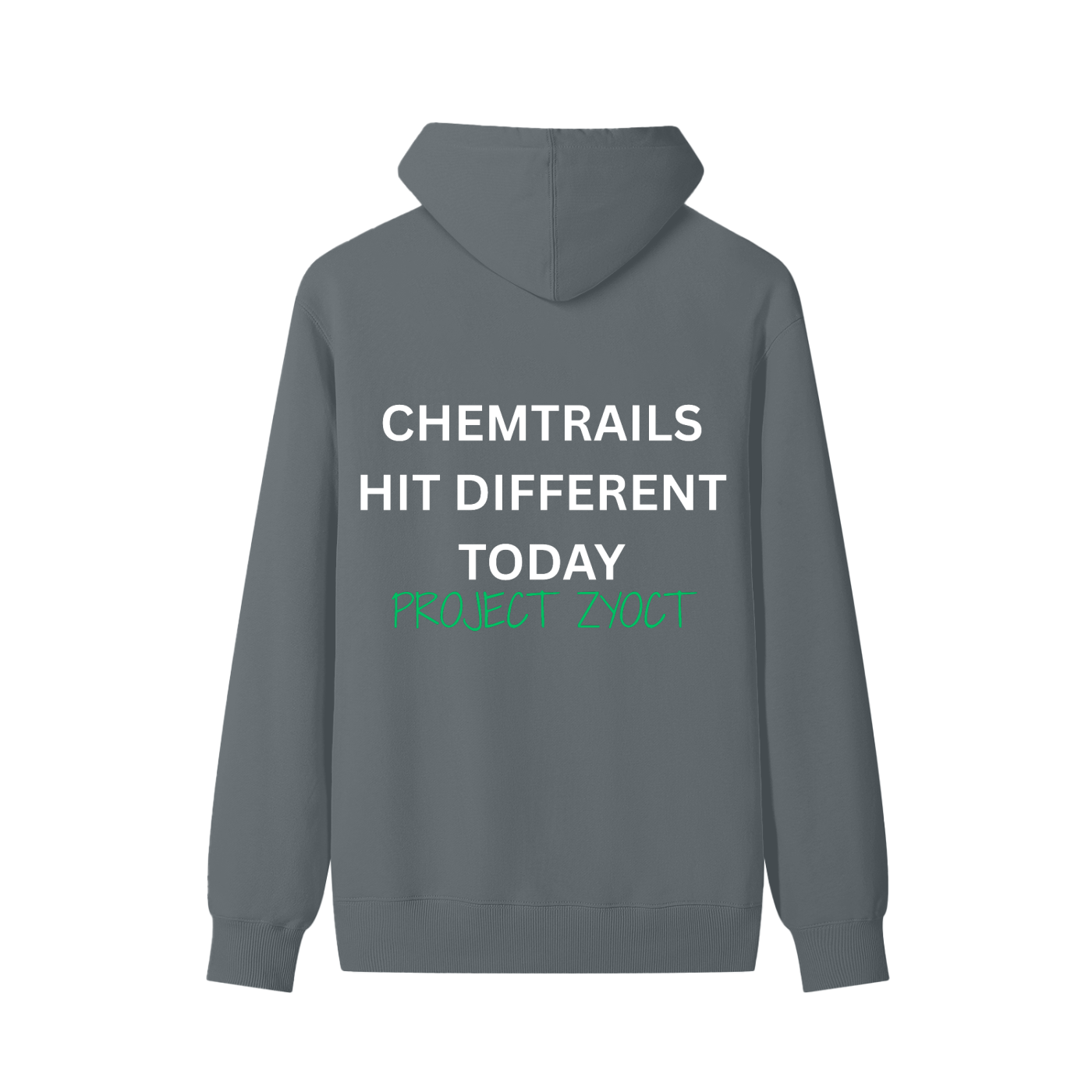 "Chemtrails Hit Different Today" Classic Cotton Hoodie