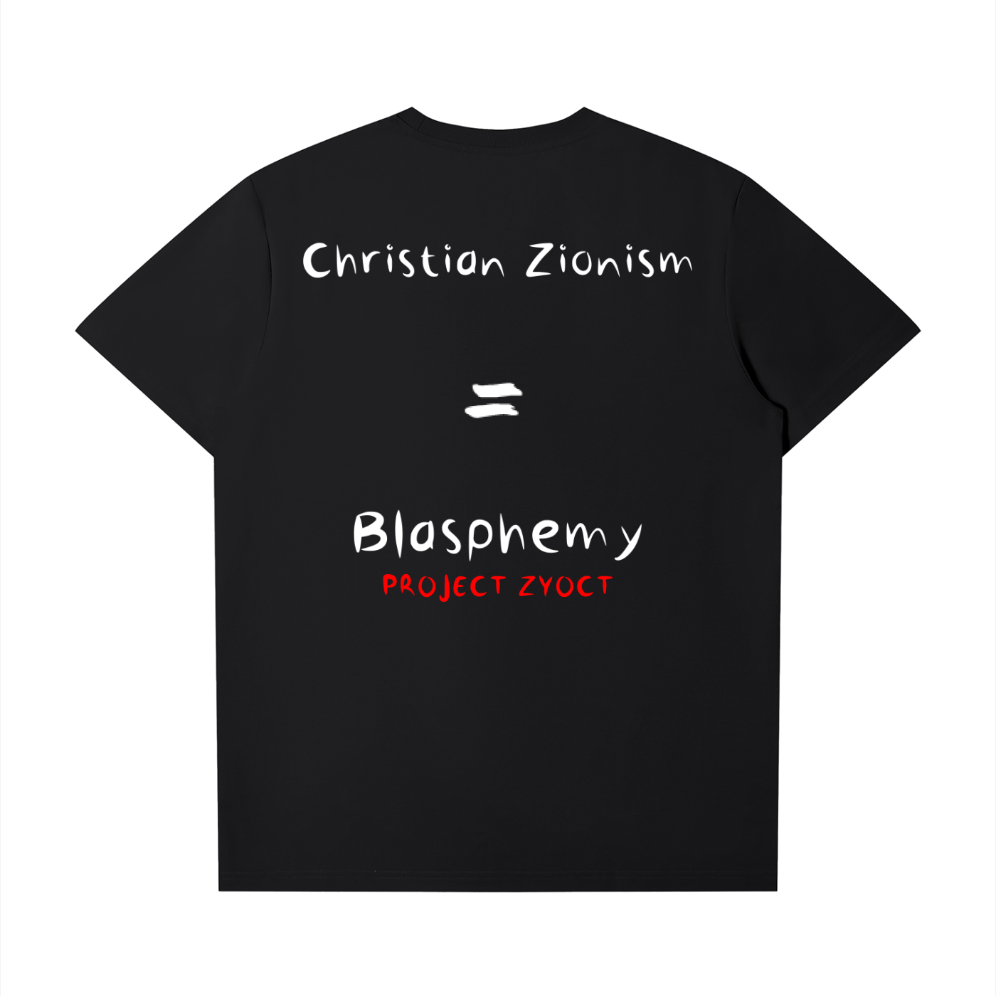 "Christian Zionism = Blasphemy" T-Shirt