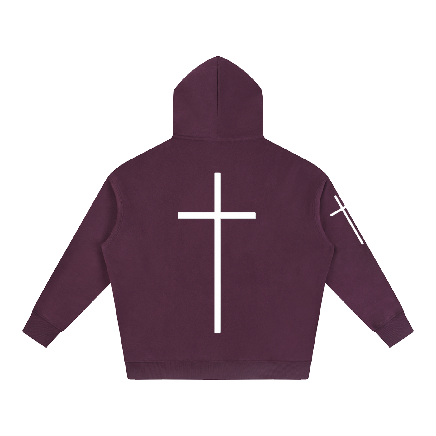 Simple Cross Oversize Hoodie