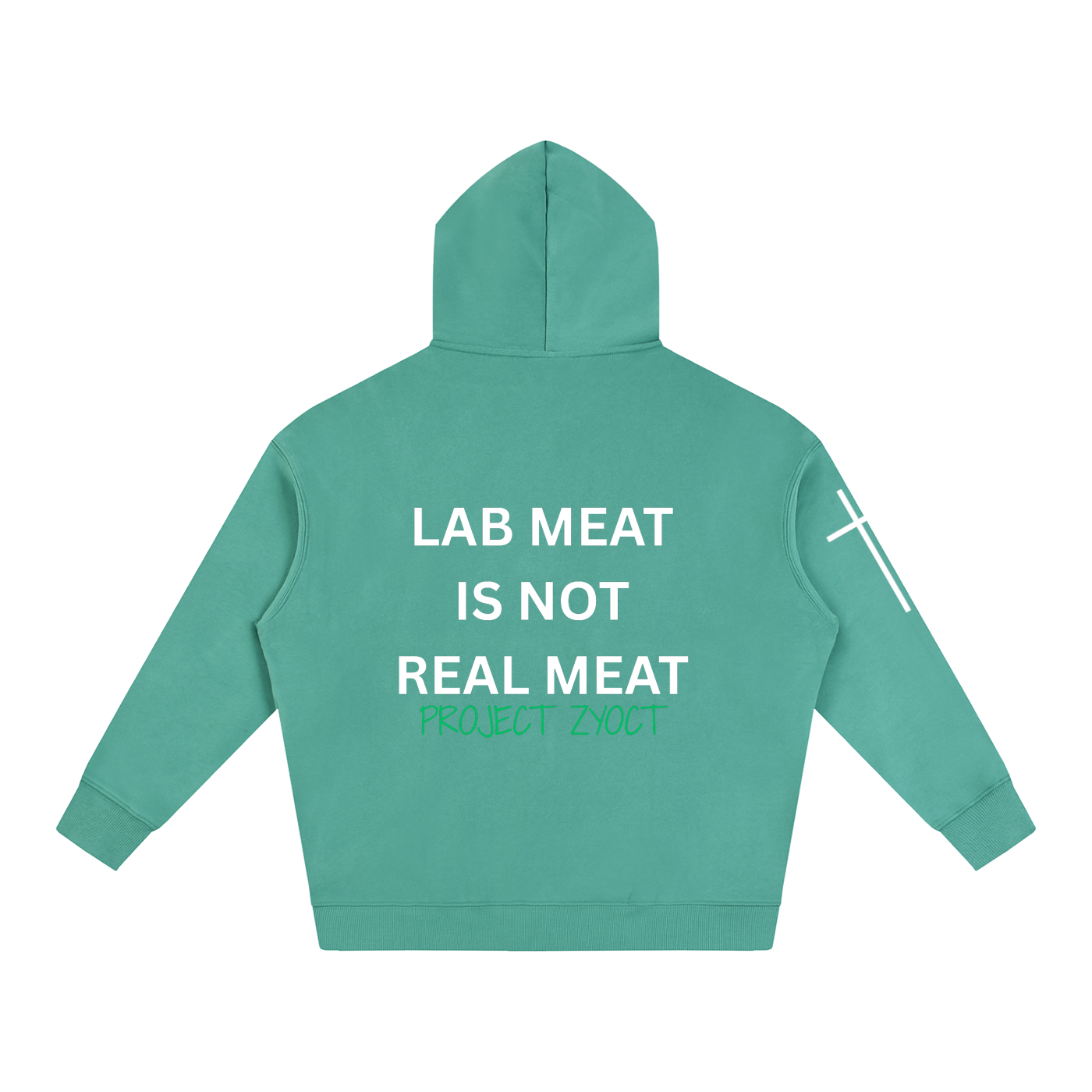 "Lab Meat is Not Real Meat" Oversize Hoodie