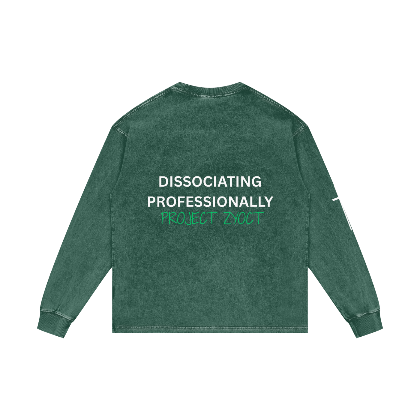 "Dissociating Professionally" Acid Wash Long Sleeve