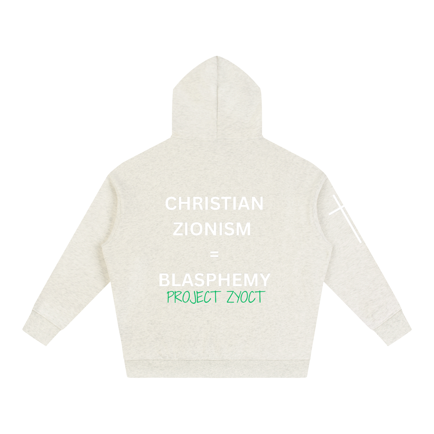 "Christian Zionism = Blasphemy" Oversize Hoodie