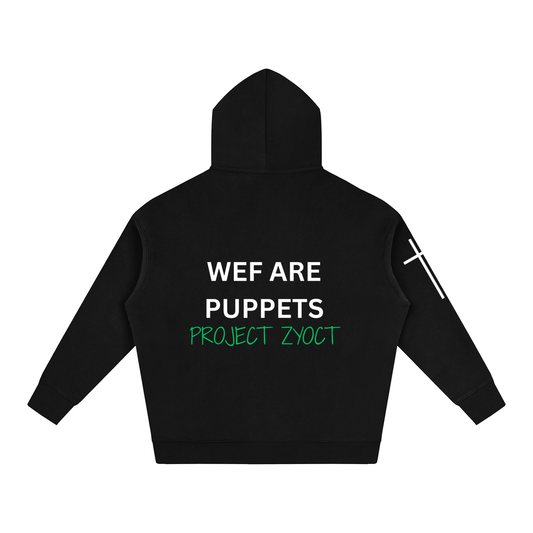 "WEF Are Puppets" Oversize Hoodie